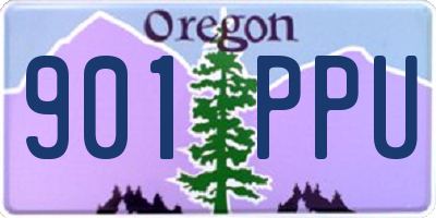 OR license plate 901PPU