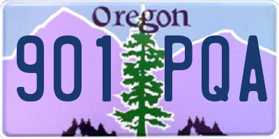 OR license plate 901PQA