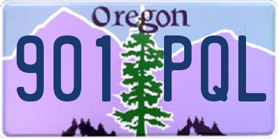 OR license plate 901PQL