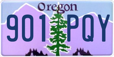 OR license plate 901PQY