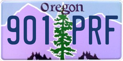 OR license plate 901PRF