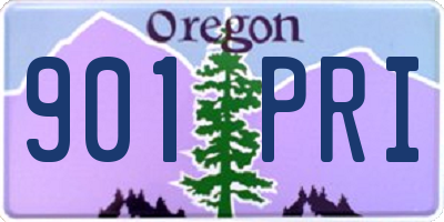 OR license plate 901PRI
