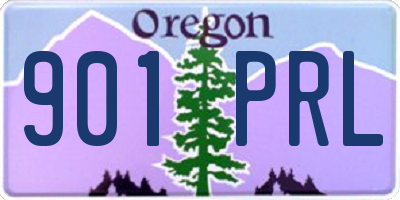 OR license plate 901PRL