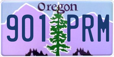 OR license plate 901PRM