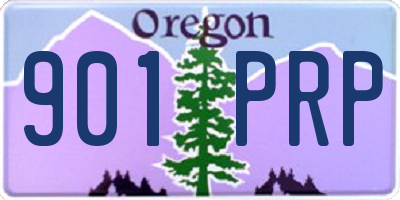 OR license plate 901PRP