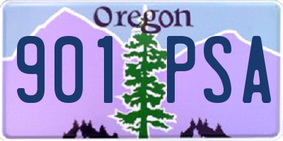 OR license plate 901PSA