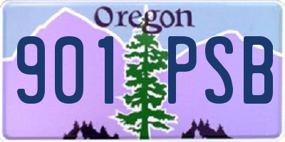 OR license plate 901PSB