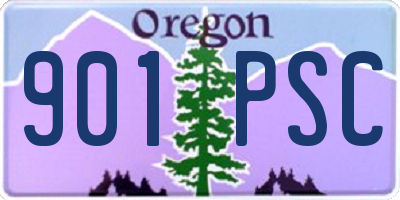 OR license plate 901PSC