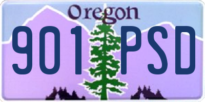 OR license plate 901PSD