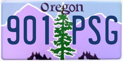 OR license plate 901PSG