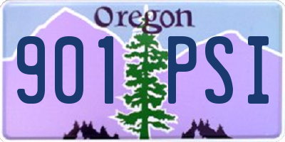 OR license plate 901PSI