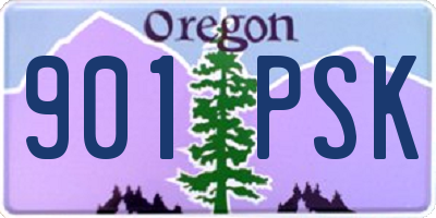 OR license plate 901PSK