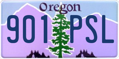 OR license plate 901PSL