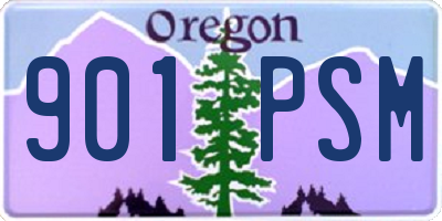 OR license plate 901PSM
