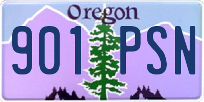 OR license plate 901PSN