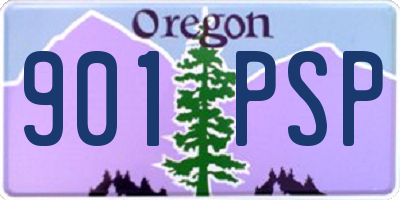 OR license plate 901PSP