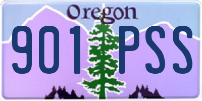 OR license plate 901PSS