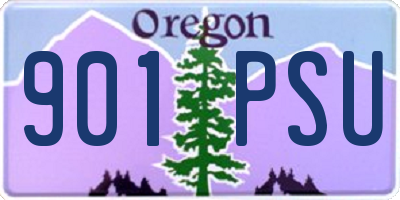 OR license plate 901PSU