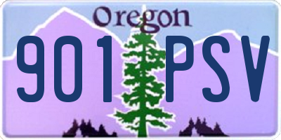 OR license plate 901PSV