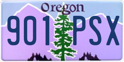 OR license plate 901PSX