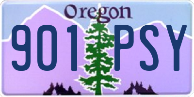OR license plate 901PSY