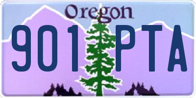 OR license plate 901PTA
