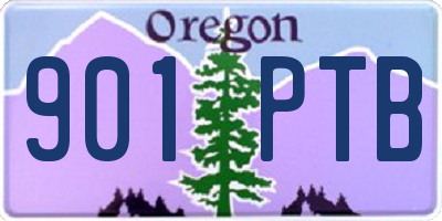 OR license plate 901PTB