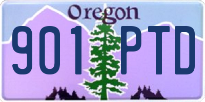 OR license plate 901PTD