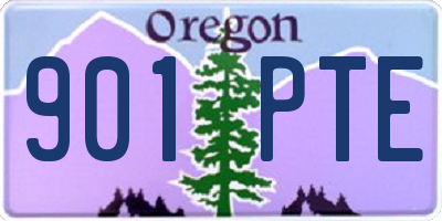 OR license plate 901PTE