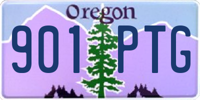 OR license plate 901PTG