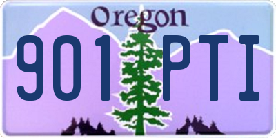 OR license plate 901PTI