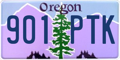 OR license plate 901PTK