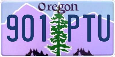 OR license plate 901PTU