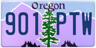 OR license plate 901PTW