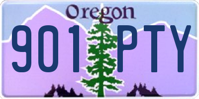 OR license plate 901PTY