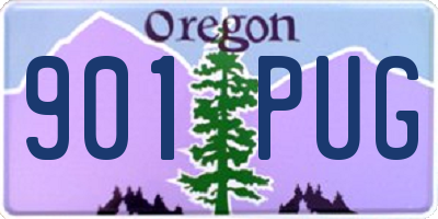 OR license plate 901PUG