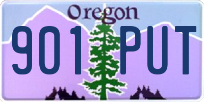 OR license plate 901PUT