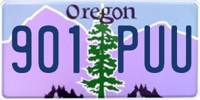 OR license plate 901PUU