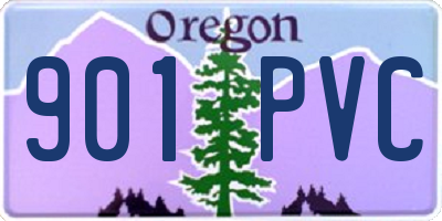 OR license plate 901PVC