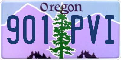 OR license plate 901PVI