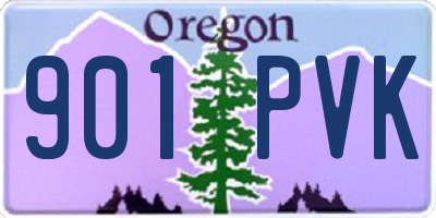 OR license plate 901PVK