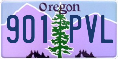 OR license plate 901PVL