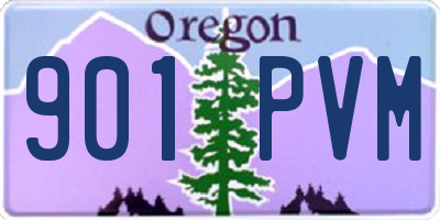 OR license plate 901PVM