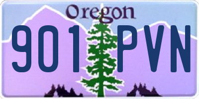OR license plate 901PVN