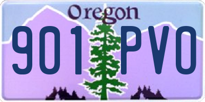 OR license plate 901PVO