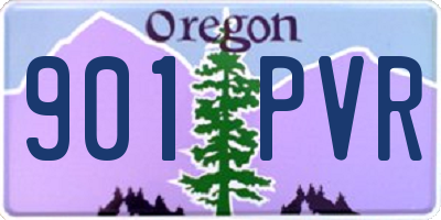 OR license plate 901PVR