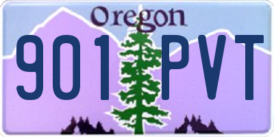 OR license plate 901PVT