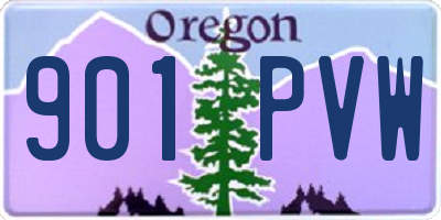 OR license plate 901PVW