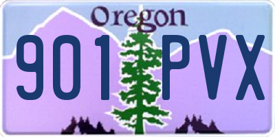OR license plate 901PVX