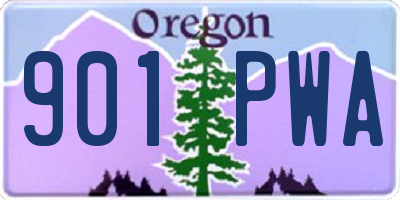 OR license plate 901PWA